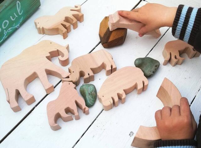 African Animals, Safari Wooden Toys, Animal Toy, Lioness Waldorf Animals, Jungle Toddler Gift, Ecofriendly - image 1
