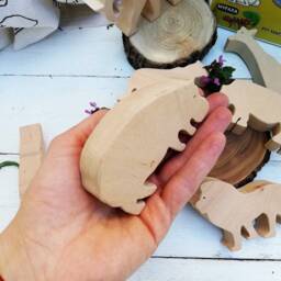 African Animals, Safari Wooden Toys, Animal Toy, Lioness Waldorf Animals, Jungle Toddler Gift, Ecofriendly - thumbnail 4