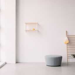 Genuine Cognac Leather Pouf Modern Cupcake Ottoman - thumbnail 4