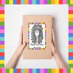 Colorful Hamsa Wall Decor Handmade Boho Symbol, Vibrant Polymer Clay - thumbnail 4
