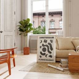 Flower Market Print Poster, Print, Aesthetic Amsterdam Wall Art Home Decor, Abstract - thumbnail 2