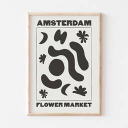 Flower Market Print Poster, Print, Aesthetic Amsterdam Wall Art Home Decor, Abstract - thumbnail 3