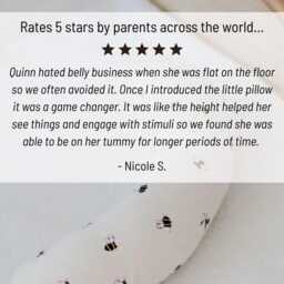 Tummy Time Support Aid For Newborns, Baby Cushion - Handmade Australia Gift - thumbnail 2