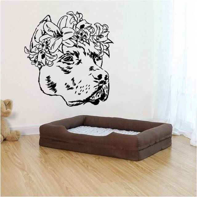 Nurse Dog Mother Staffy Vinyl Wall Art, Decal, Sticker, Transfer, Mural, Removable, Decor, Rent Friendly, Interior, Exterior, - 1008 - image 1