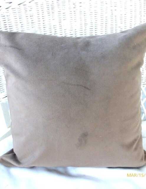 Brown Velvet Pillow Cover Designer Upholstery Fabric - image 1