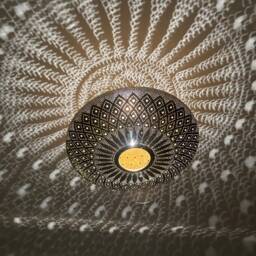 Moroccan Brass Chandelier Lighting, Silver Pendant Light , Bronze Ceiling Lamp Chandelier, Lighting, Handmade - thumbnail 2