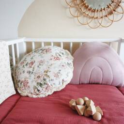 Honeysuckle & Burgund - Boxkleed, Flowers Baby Playmat, Speelmat - thumbnail 3