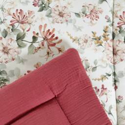 Honeysuckle & Burgund - Boxkleed, Flowers Baby Playmat, Speelmat - thumbnail 2