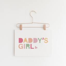 Girls Nursery Prints, Wall Art, Toddlers Bedroom, Bedroom Playroom, Daddy's Girl, Art - thumbnail 2