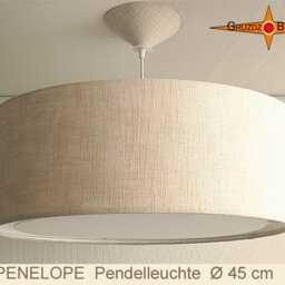 Beige Country Style Lamp Linen Penelope D40 Till 70 cm Light Edge Diffuser - thumbnail 3