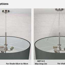 Extra Large White Ceiling Light - Oversized Drum Pendant 60-120cm - Modern Statement Lighting - thumbnail 3