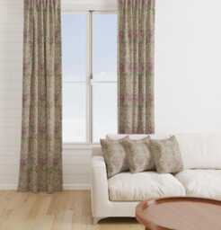Custom Made William Morris Honeysuckle Rose Blackout/Lining Curtains Pinch /Triple/Double Pleat - thumbnail 1