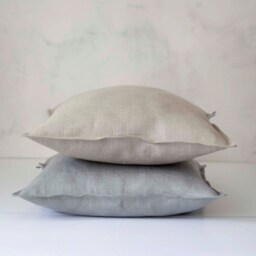 Natural Linen Pillow Case - Farmhouse Decor - thumbnail 2