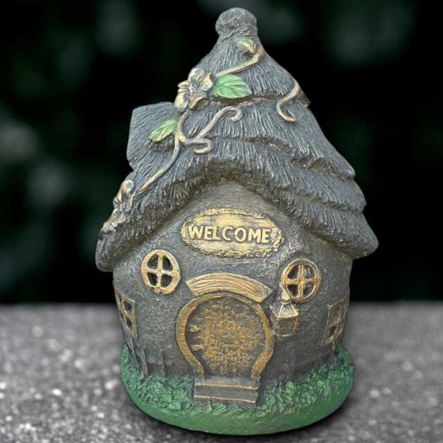 Fantasy House Sculpture Concrete Statue Cement Home Figurine Welcome Decoration Handmade Lover Gift Front Door Ornament - image 1