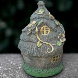 Fantasy House Sculpture Concrete Statue Cement Home Figurine Welcome Decoration Handmade Lover Gift Front Door Ornament - thumbnail 4