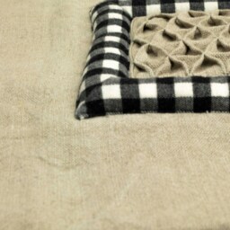 Cushion Made Of Raw Linen With Smok Insert - thumbnail 4