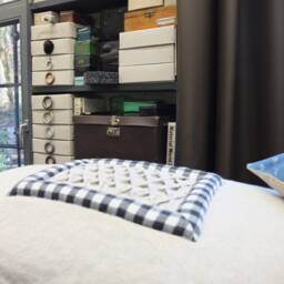 Cushion Made Of Raw Linen With Smok Insert - thumbnail 2