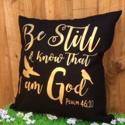 Christian Gifts, Bible Verse Cushion Cover, Quote Prayer Pillow - thumbnail 2
