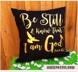 Christian Gifts, Bible Verse Cushion Cover, Quote Prayer Pillow - thumbnail 1