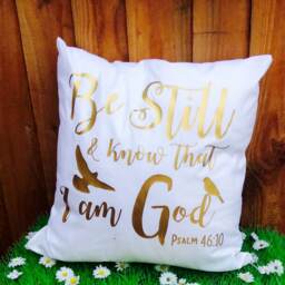 Christian Gifts, Bible Verse Cushion Cover, Quote Prayer Pillow - thumbnail 3