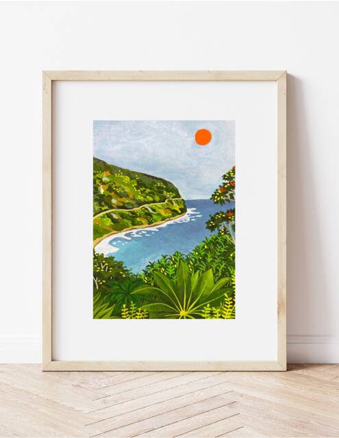 Road To Hana Wall Art, Art Print, Maui Coast, Hawaii, Maui, Tropical Travel - image 1