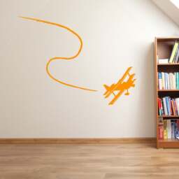 Plane Aircraft Contrail Wall Stickers Decals Kids Decor Window Fun Vinyl A166 - thumbnail 3
