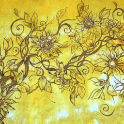 Silmarillion Fanart On Canvas Golden Tree Laurelin Wall Art, Mixed Painting - thumbnail 2