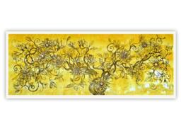 Silmarillion Fanart On Canvas Golden Tree Laurelin Wall Art, Mixed Painting - thumbnail 1