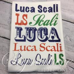 Personalized Baby Blanket, Monogrammed Name Swaddle Receiving Shower Gift, Birth Announcement Blanket - thumbnail 2