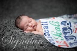 Personalized Baby Blanket, Monogrammed Name Swaddle Receiving Shower Gift, Birth Announcement Blanket