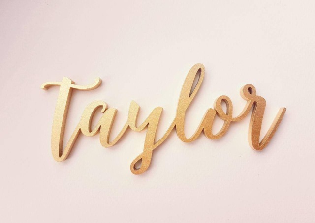 Gold Custom Name Sign. Personalized Baby Name. Baby Wall Decor. Insert Your Name - image 1