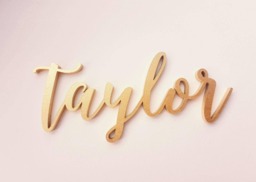 Gold Custom Name Sign. Personalized Baby Name. Baby Wall Decor. Insert Your Name - thumbnail 1