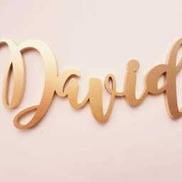 Gold Custom Name Sign. Personalized Baby Name. Baby Wall Decor. Insert Your Name - thumbnail 4