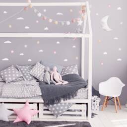 Arctic Night Sky Wall Decal Bundle Moon, Stars, Clouds - thumbnail 3