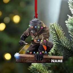 Custom Welder Acrylic Ornament, Christmas Gift For Welders, Welding Supplies Ornament, Holiday Decor Welder's Tree, Ornament - thumbnail 2