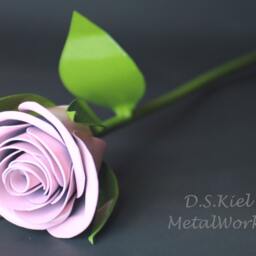 Metal Light Pink Rose, Mother's Day Gift, Mothers Present, Gift For Mom, Mom's - thumbnail 3