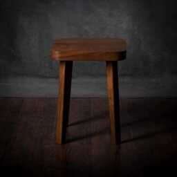Kurumi - Book Table Minimalist Square Walnut Nightstand - thumbnail 3