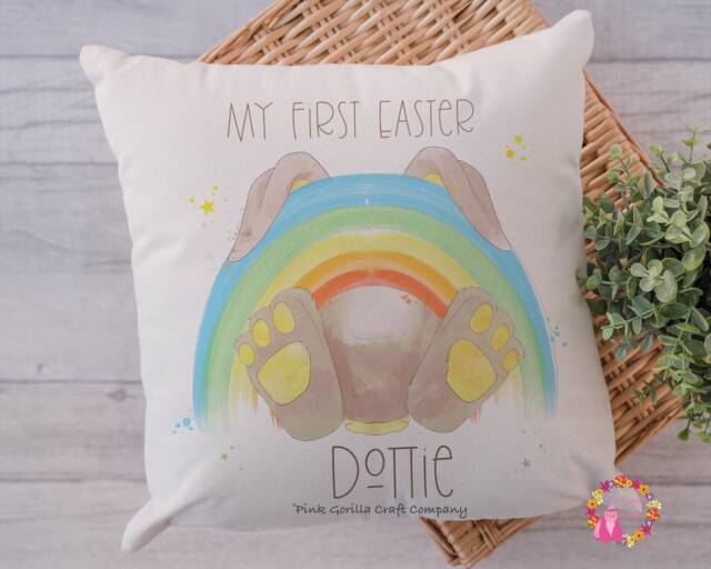 Easter Cushion, Pillow, Gift, Gift For Easter, Girl, Boy, Bunny Cushion - image 1