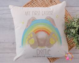 Easter Cushion, Pillow, Gift, Gift For Easter, Girl, Boy, Bunny Cushion - thumbnail 1
