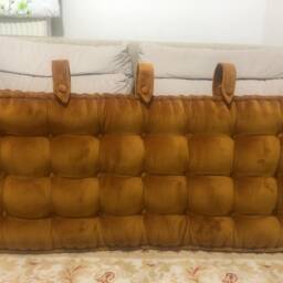 Tufted Headboard Cushion, Handmade Velvet French Style - thumbnail 4