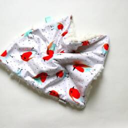 Dream Lovie. Security Blanket. Personalized Lovey. Faux Fur Robin Birds Baby Mini Blanket.minky Lovie.baby Shower Gift - thumbnail 2