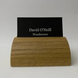 Business Card Holder in American White Oak, Minimalist Design - thumbnail 4