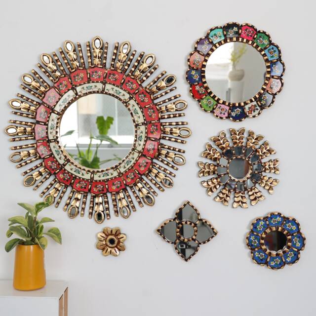 "Peruvian Mirrors ""Rainbow Red Collection" - image 1