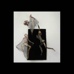 Female Empowerment Wall Hanging Living Room Dramatic Decor Metal Contemporary Wire Mesh Sculpture Ooak - thumbnail 1
