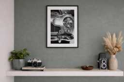 James Bond 007, Aston Martin, Db5, No Time To Die, Black & White Print, Poster, Photograph - thumbnail 1