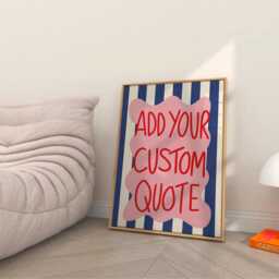 Custom Text Print, Unframed Art, Bold & Bright Funky Colours, Motivational Quotes, Create Your Own, Personalised, Typography, Living Room - thumbnail 2