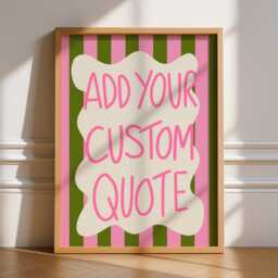Custom Text Print, Unframed Art, Bold & Bright Funky Colours, Motivational Quotes, Create Your Own, Personalised, Typography, Living Room - thumbnail 3