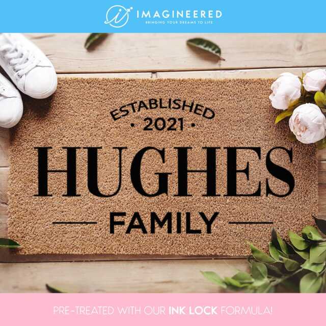 Custom Family Doormat - Personalized Customisable Surname Mat Doormats With Name New House Gift Home Decor - image 1