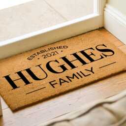 Custom Family Doormat - Personalized Customisable Surname Mat Doormats With Name New House Gift Home Decor - thumbnail 2