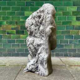 Modern Face Statue Concrete Head Figurine Stone Sculpture Outdoor Ornament Garden Decoration Front Door Art Face Lover Gift - thumbnail 4